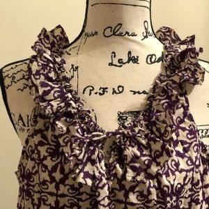 Sleeveless Ruffle Neck Top